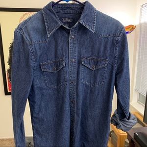 Men’s Earl Jean long sleeve Jean button up